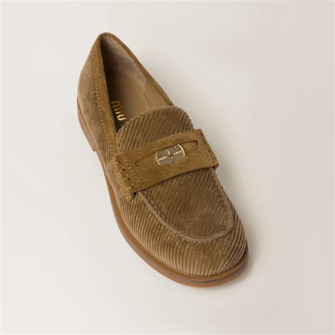 Cinnamon Corduroy Loafers 